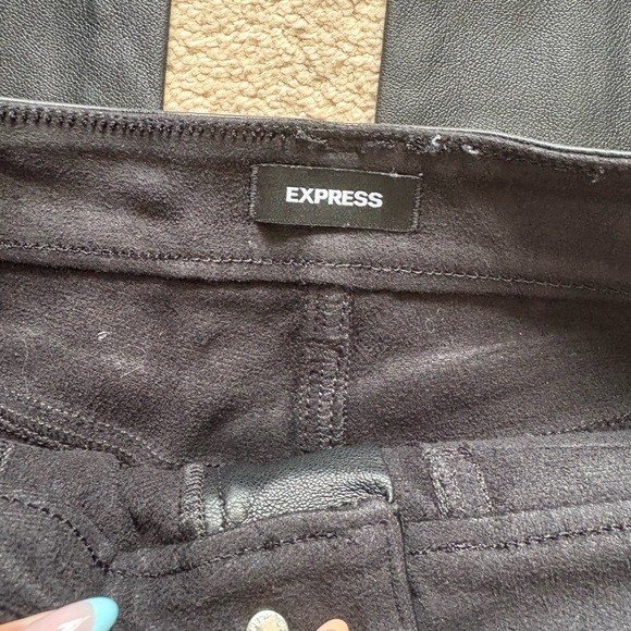 Express Faux Leather Moto-pants - Picture 3 of 5
